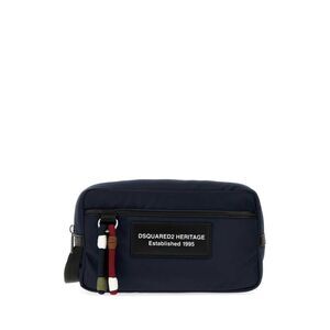 Dsquared Men Navy Blue Fabric Beauty Case